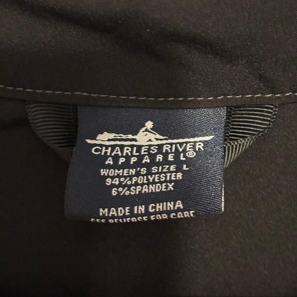 Charles River Black Zip-Up Vest - Picture 2 of 7